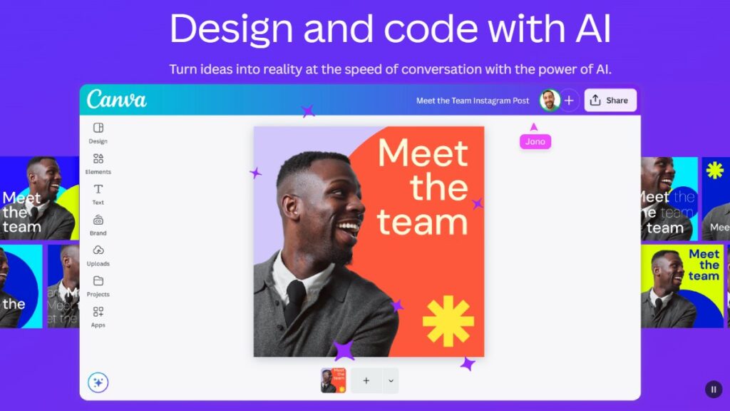 Canva AI, Code e Sheets prometem automatizar criação de design no app