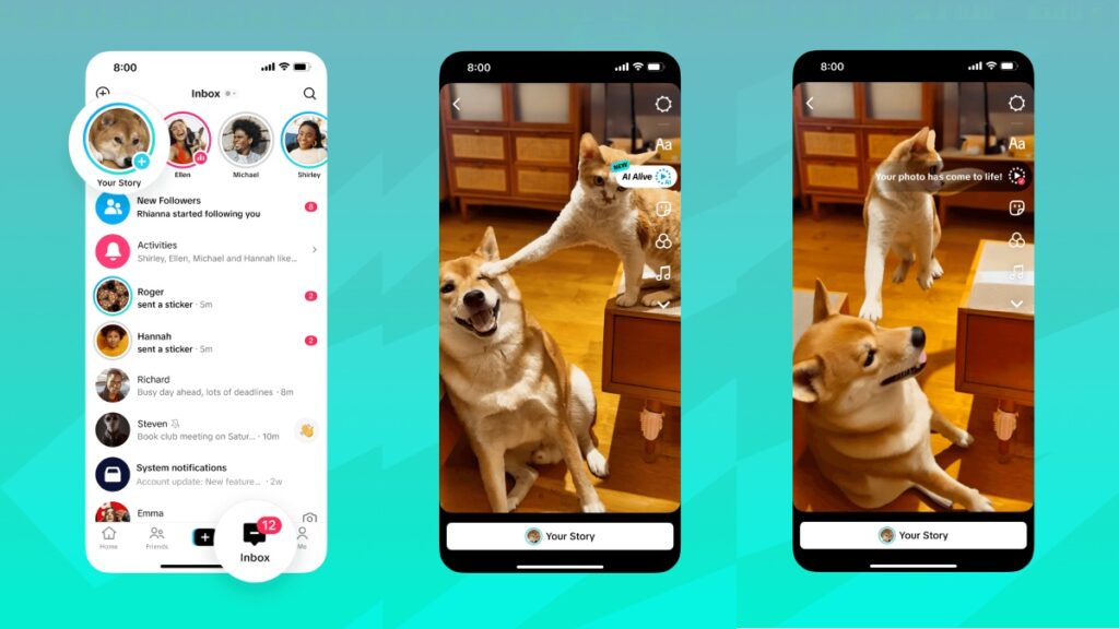 TikTok AI Alive transforma imagens estáticas em vídeos para Stories