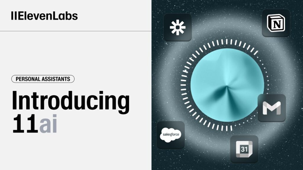 ElevenLabs 11ai, um assistente de voz para IA que executa tarefas
